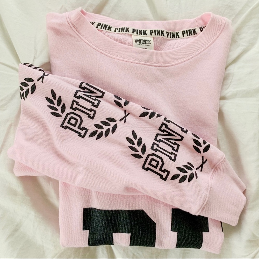 PINK Cropped Sweatshirt